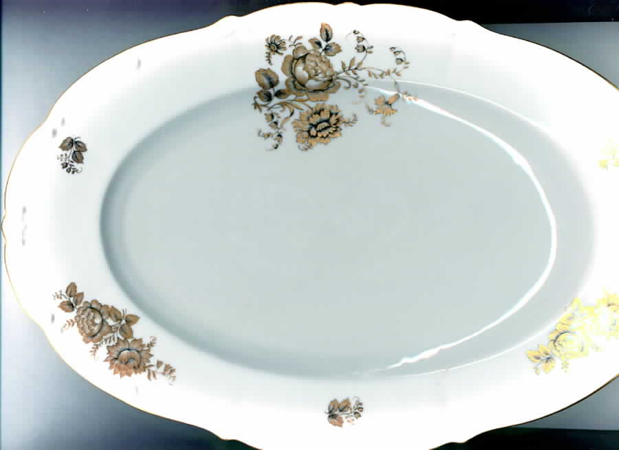 BTH236 13" Oval Serving Platter by Bareuther & Co-1