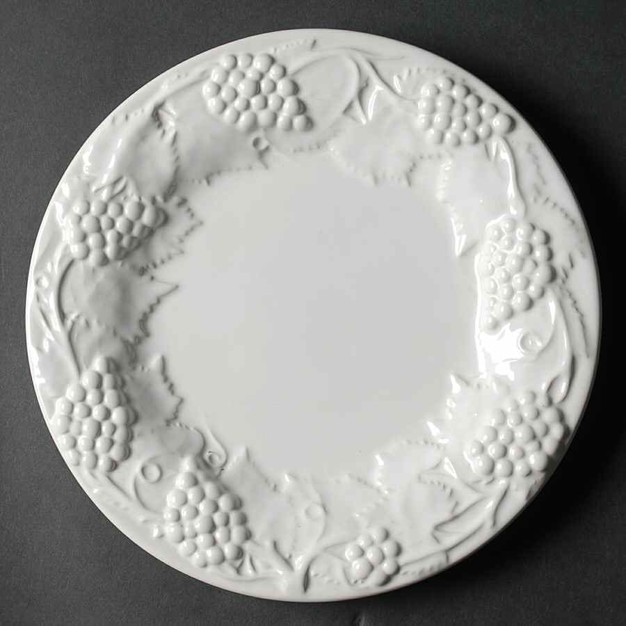 Grape White Luncheon Plate by Bordallo Pinheiro-1