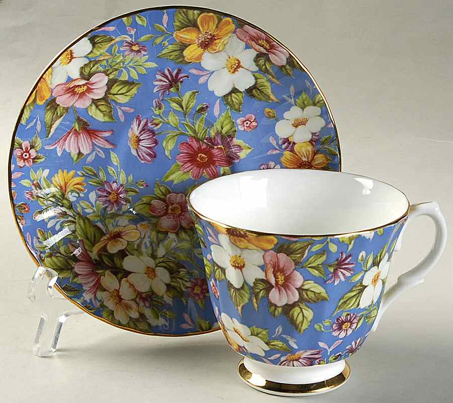 BNY2 Footed Cup & Saucer Set by Bethany-1
