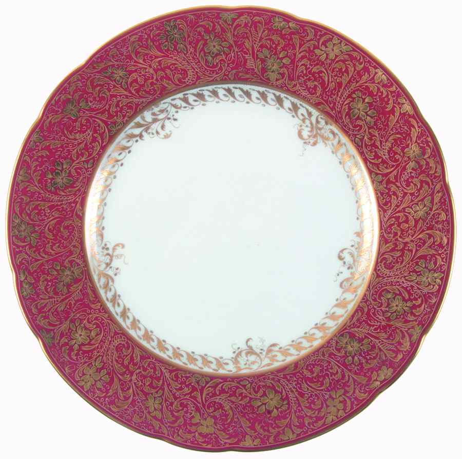 Eden Crimson Salad Plate by Bernardaud-1