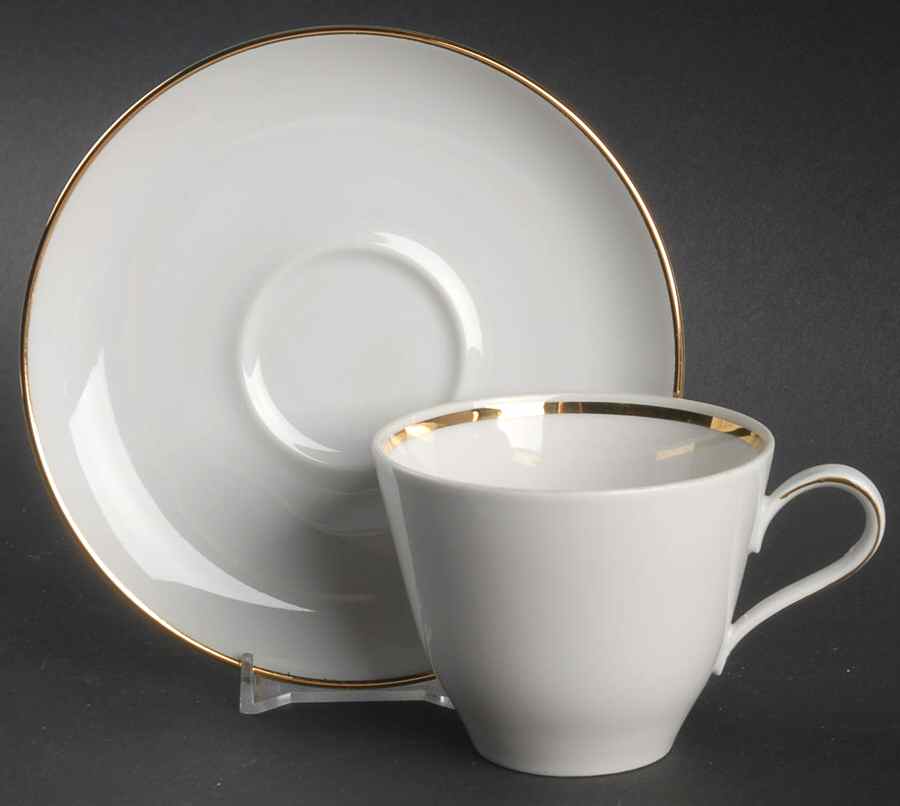 BTH99 Flat Cup & Saucer Set by Bareuther & Co-1