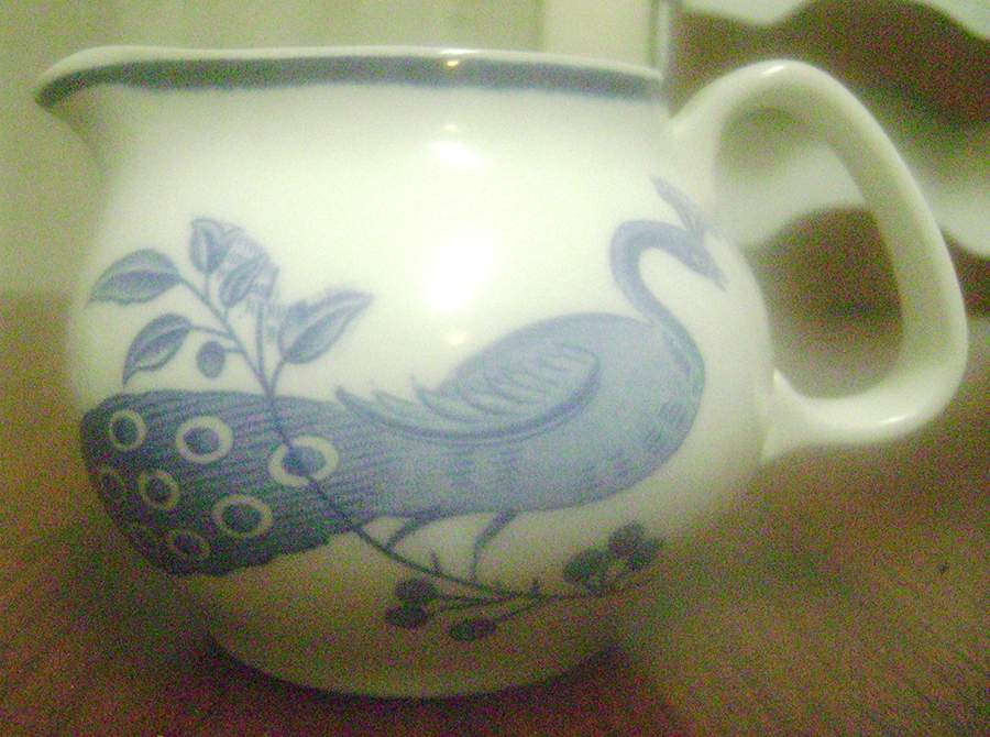 Paon Bleu Creamer by Boch-1