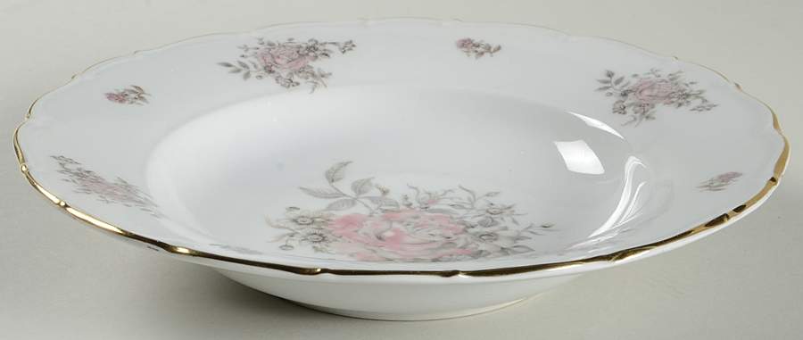 La Maria (Center Design) Rim Soup Bowl by Bohemia Ceramic Works-1
