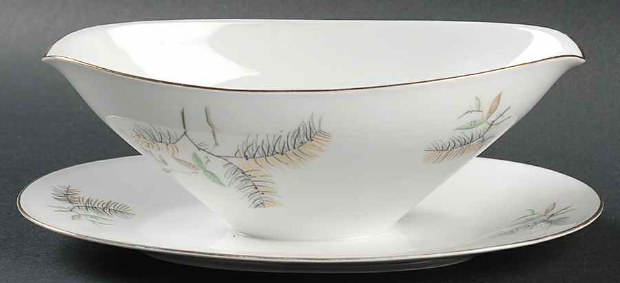 3329 Gravy Boat with Attached Underplate by Johann Seltmann-1