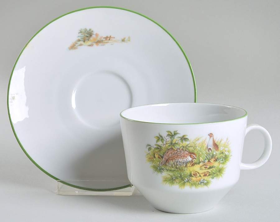 BTH102 Flat Cup & Saucer Set by Bareuther & Co-1