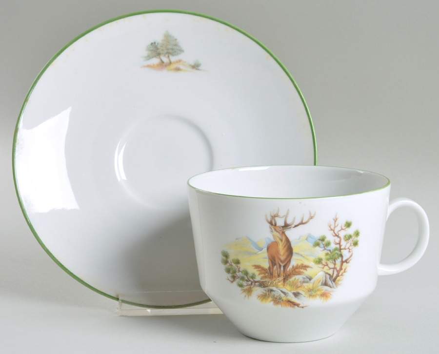 BTH102 Flat Cup & Saucer Set by Bareuther & Co-1