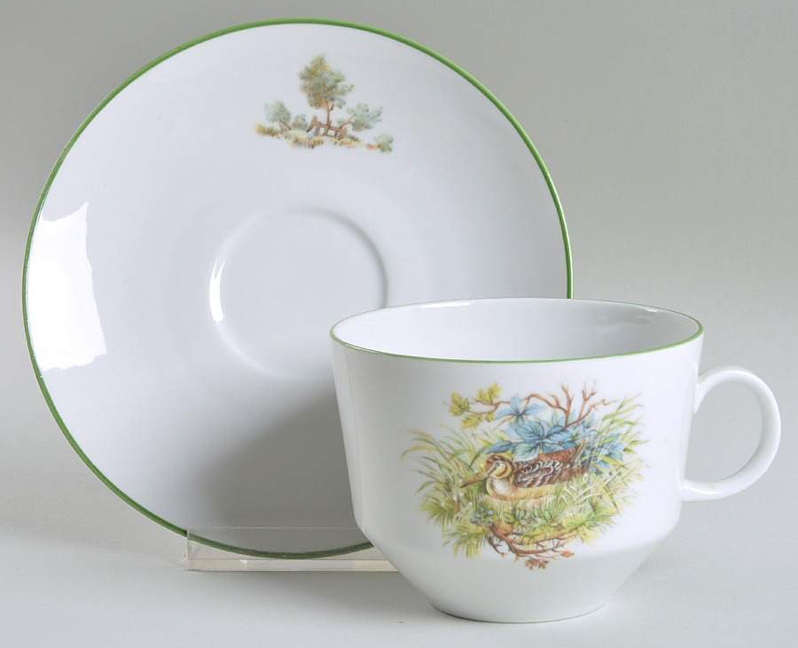BTH102 Flat Cup & Saucer Set by Bareuther & Co-1