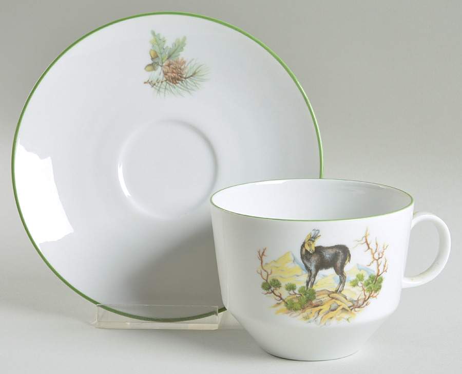 BTH102 Flat Cup & Saucer Set by Bareuther & Co-1