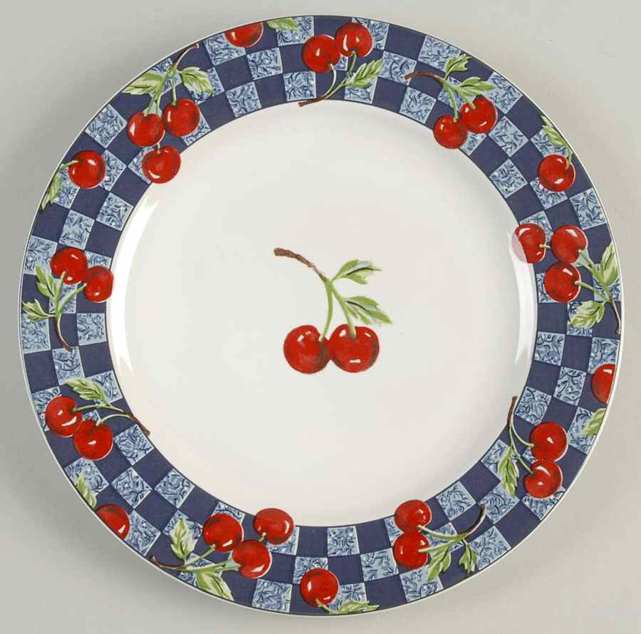 Cherries Salad Plate by Block-1