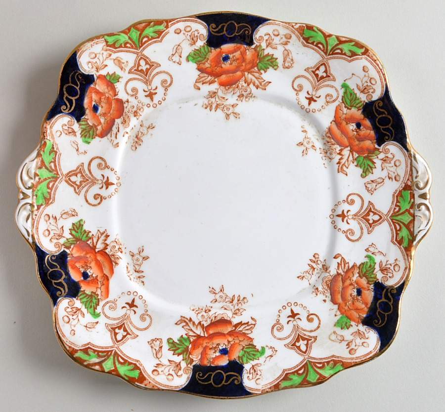 2523 Square Handled Cake Plate by Bell China-1