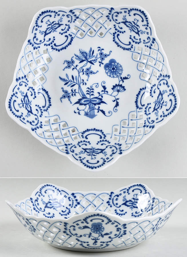 Blue Danube (2001 Anniversary Stamp) Open Candy Dish by Blue Danube (Japan)-1