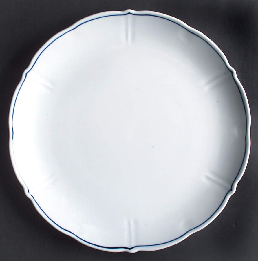 Blue Danube (2001 Anniversary Stamp) 12" Chop Plate (Round Platter) by Blue Danube (Japan)-1
