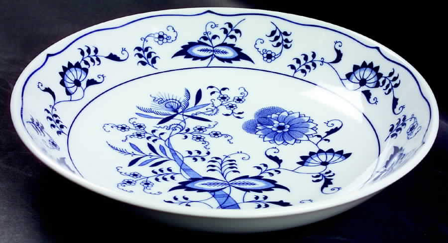 Blue Danube (2001 Anniversary Stamp) 9" Individual Pasta Bowl by Blue Danube (Japan)-1