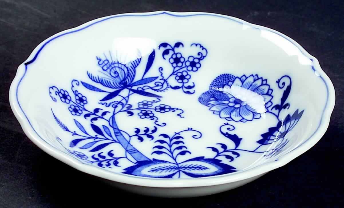 Blue Danube (2001 Anniversary Stamp) Fruit/Dessert (Sauce) Bowl by Blue Danube (Japan)-1