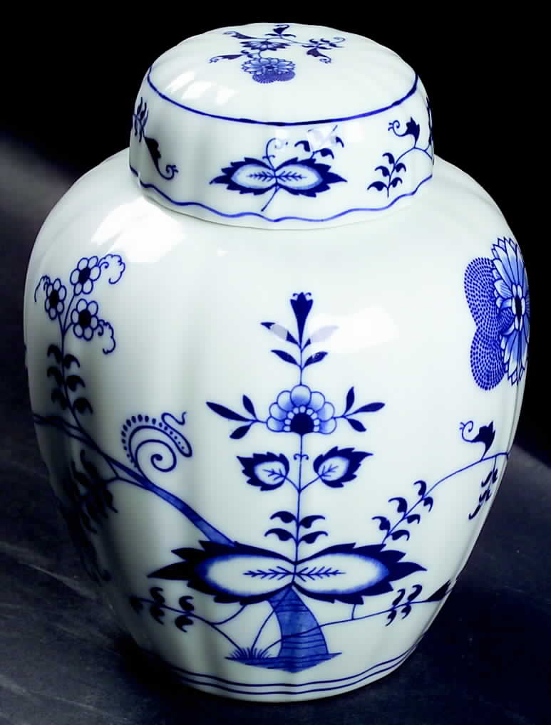 Blue Danube (2001 Anniversary Stamp) Medium Ginger Jar & Lid by Blue Danube (Japan)-1