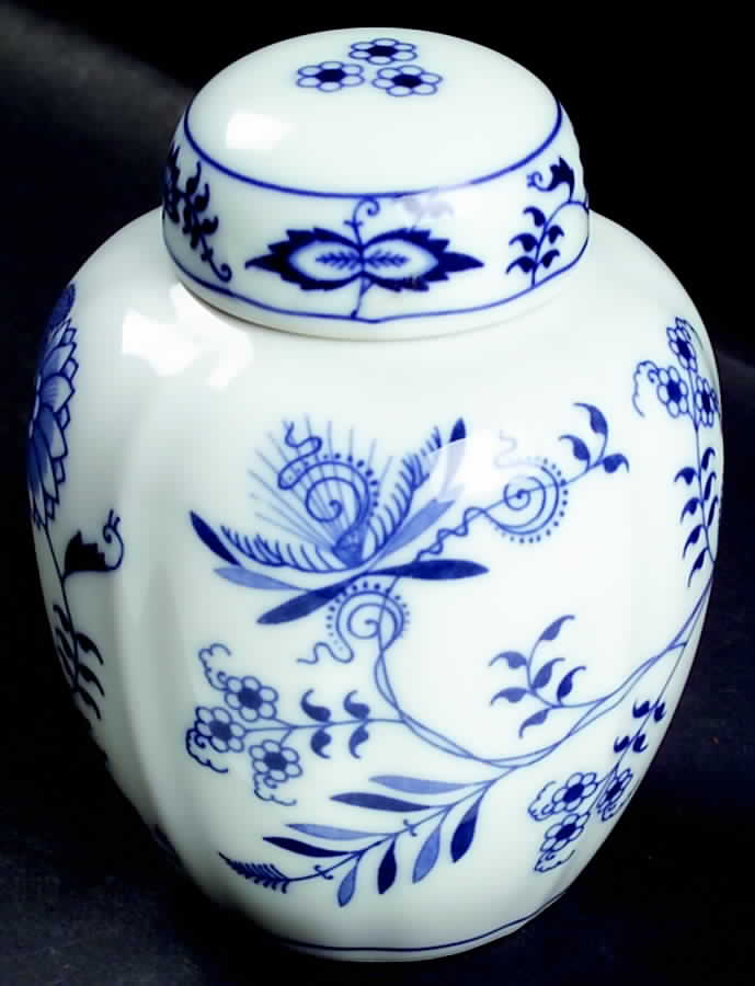 Blue Danube (2001 Anniversary Stamp) Small Ginger Jar & Lid by Blue Danube (Japan)-1