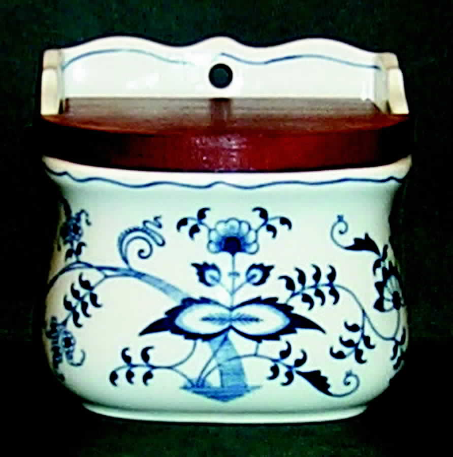 Blue Danube (2001 Anniversary Stamp) Salt Box & Lid by Blue Danube (Japan)-1