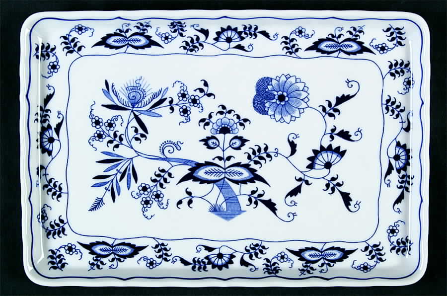 Blue Danube (2001 Anniversary Stamp) Oblong Tray by Blue Danube (Japan)-1