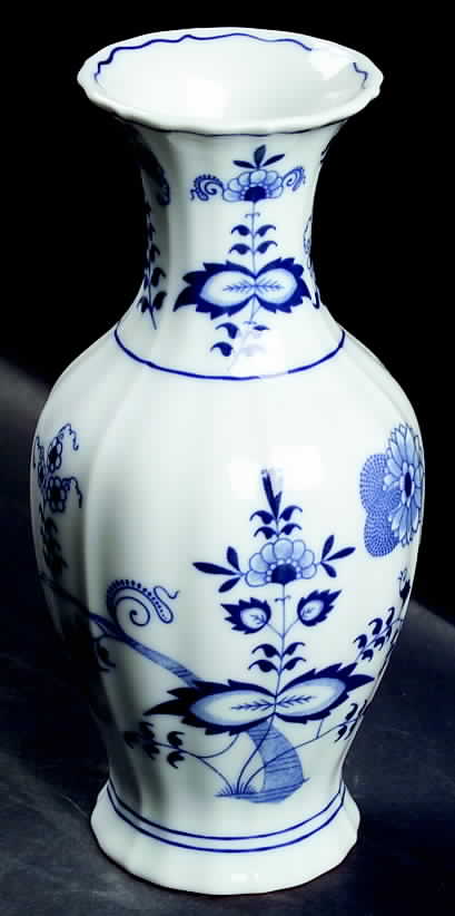 Blue Danube (2001 Anniversary Stamp) 9" Vase by Blue Danube (Japan)-1
