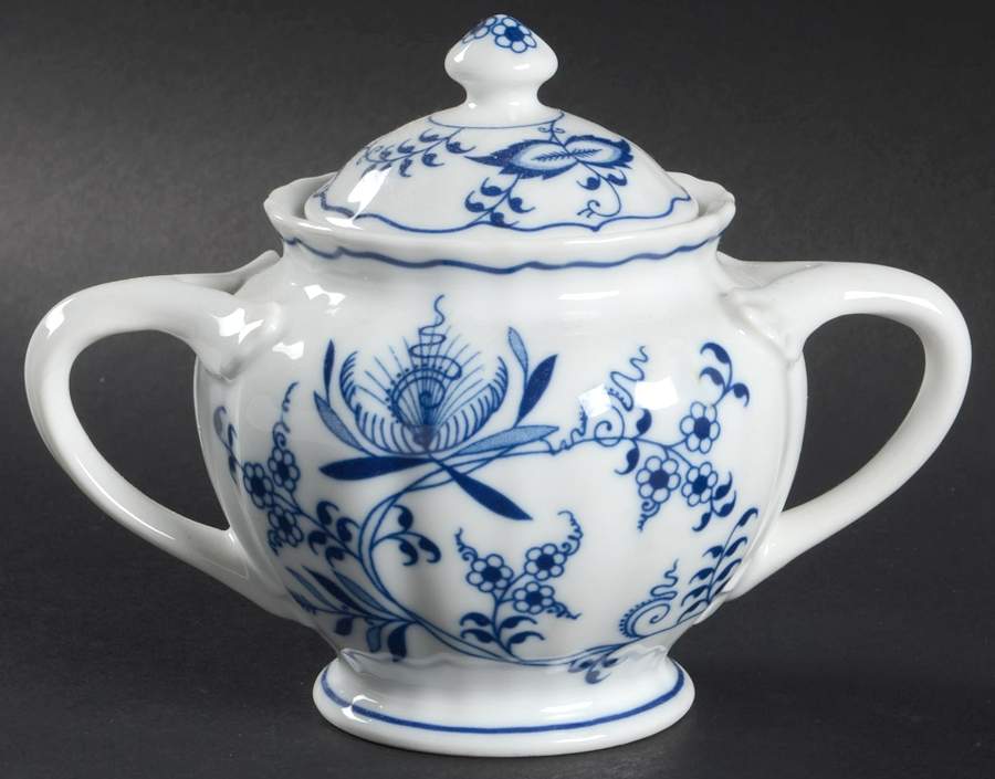 Blue Danube (2001 Anniversary Stamp) Sugar Bowl & Lid by Blue Danube (Japan)-1