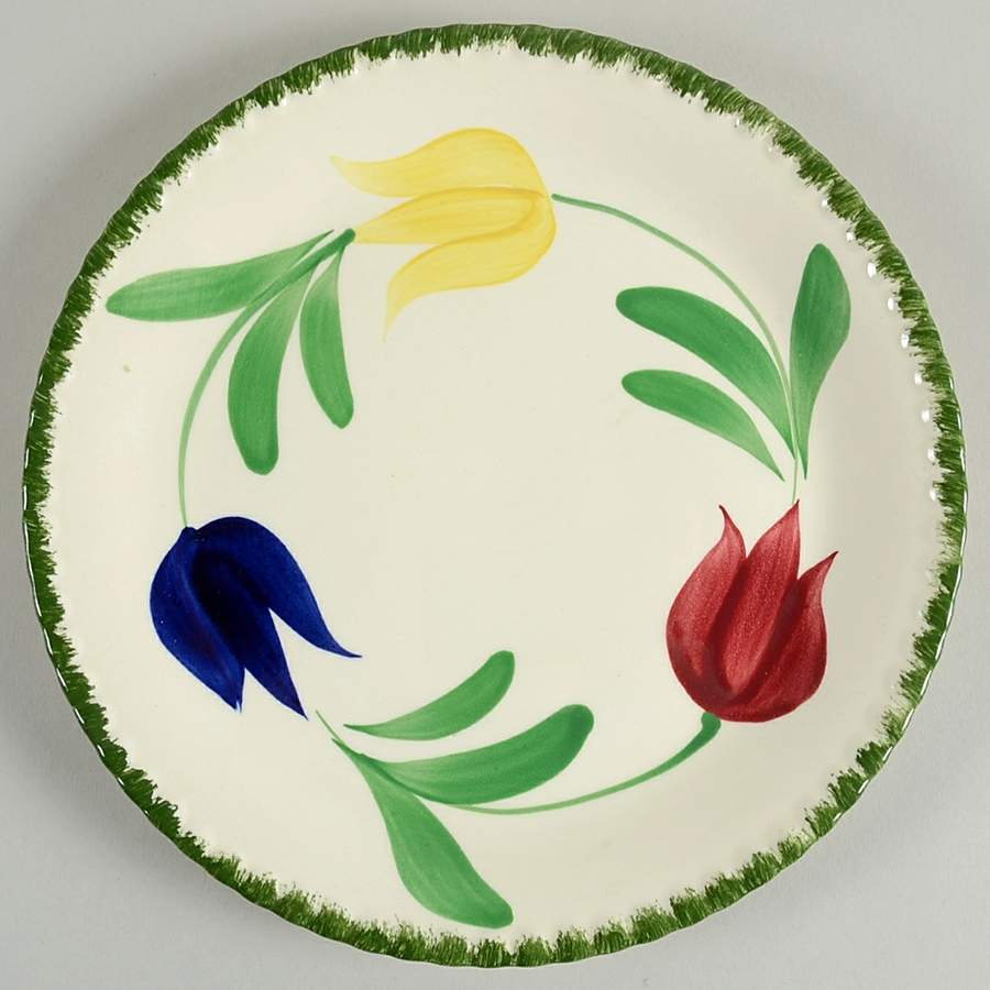 Dutch Tricolor Dinner Plate by Blue Ridge Southern Pottery-1