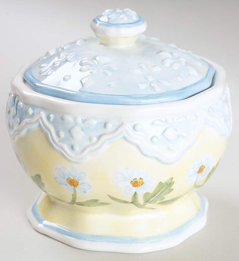 Daisy Chain Sugar Bowl & Lid by Block-1