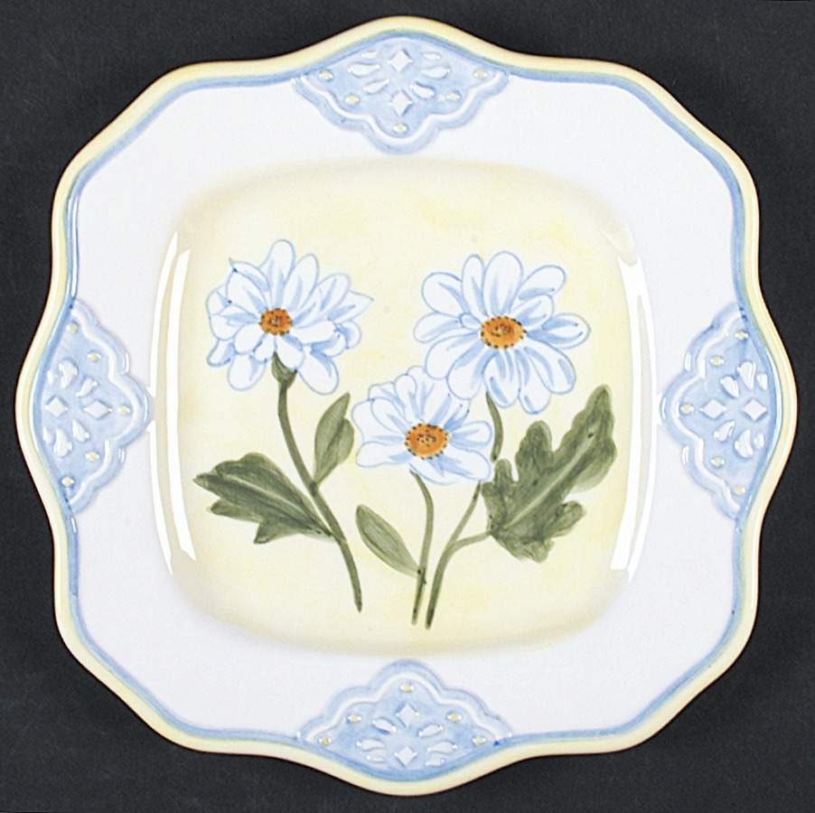 Daisy Chain Salad/Dessert Plate by Block-1