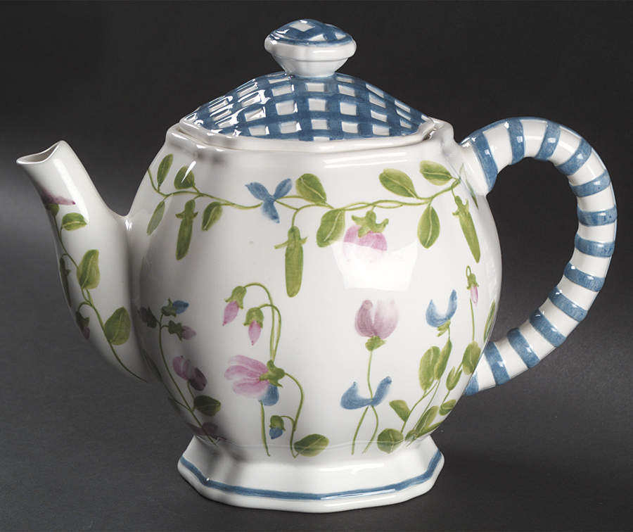 Sweet Pea Teapot & Lid by Block-1