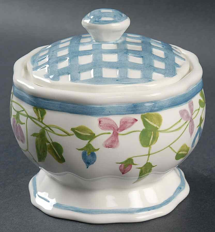 Sweet Pea Sugar Bowl & Lid by Block-1