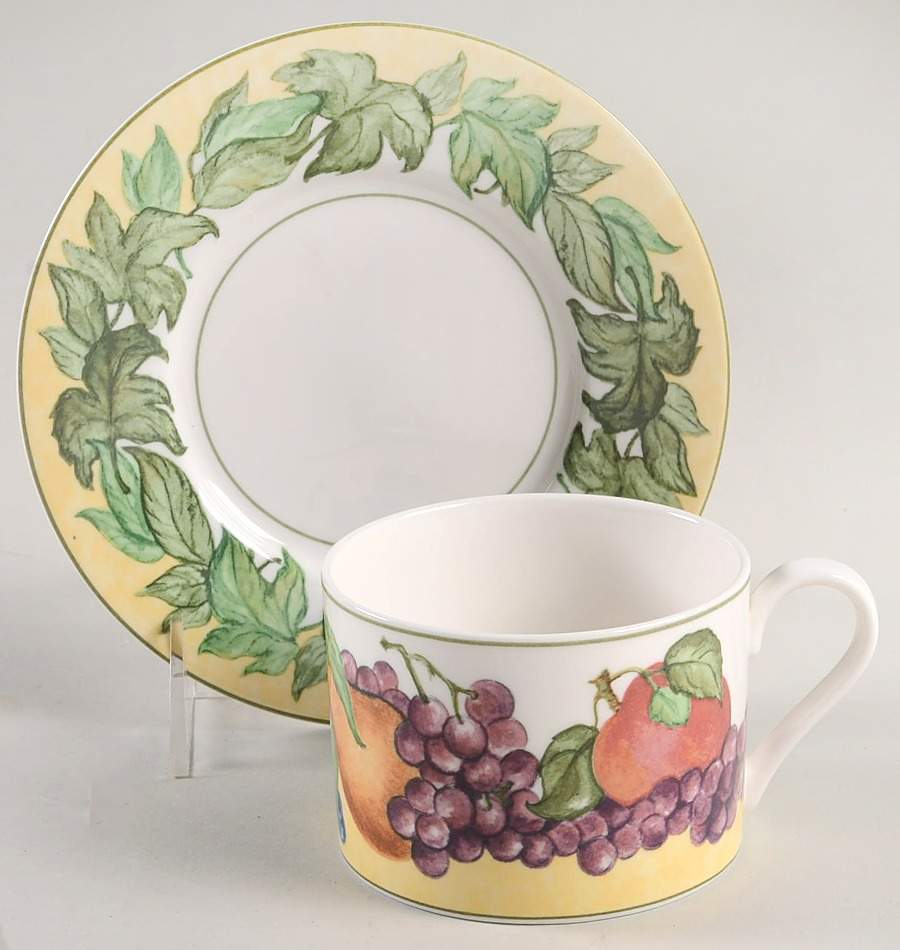 Hudson Valley Flat Cup & Saucer Set by Block-1