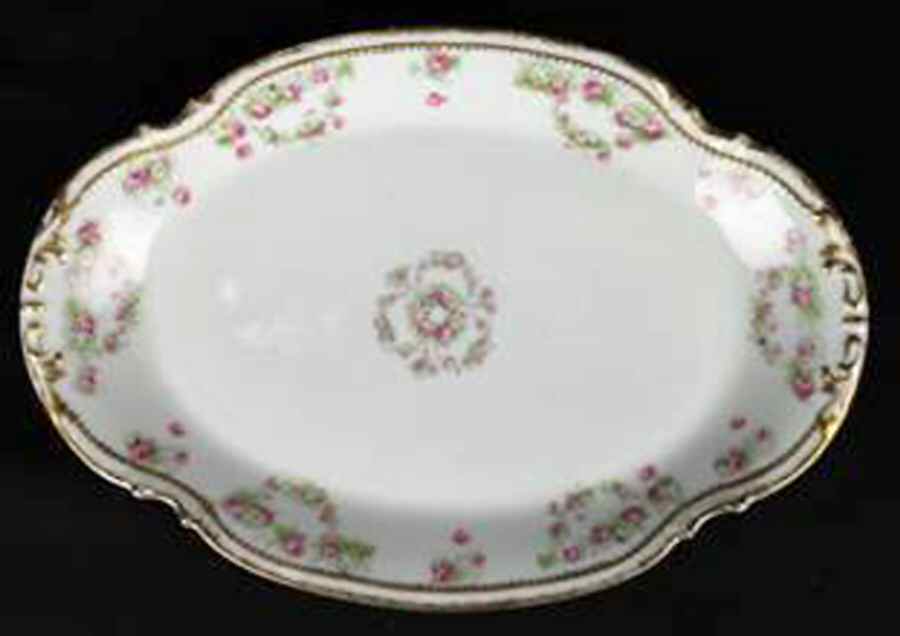 BOG40 11" Oval Serving Platter by George Borgfeldt-1