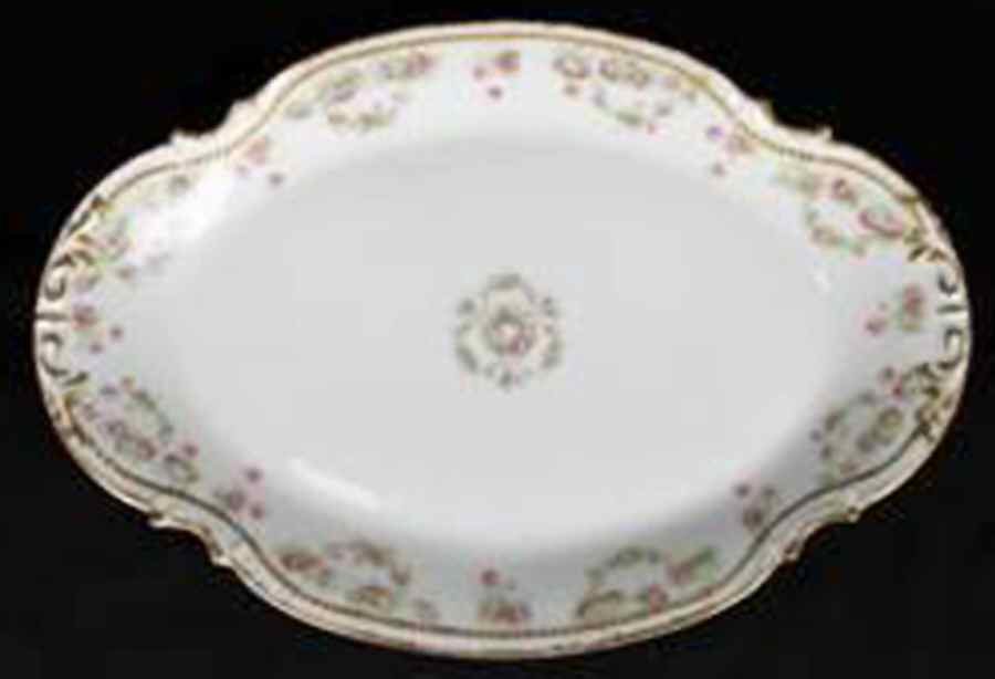 BOG40 14" Oval Serving Platter by George Borgfeldt-1