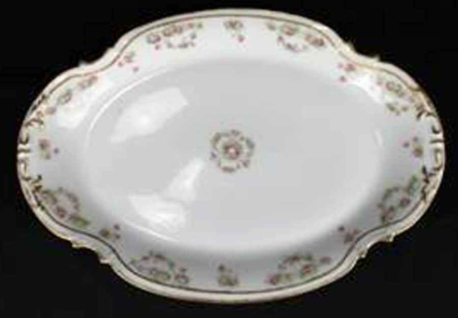 BOG40 16" Oval Serving Platter by George Borgfeldt-1