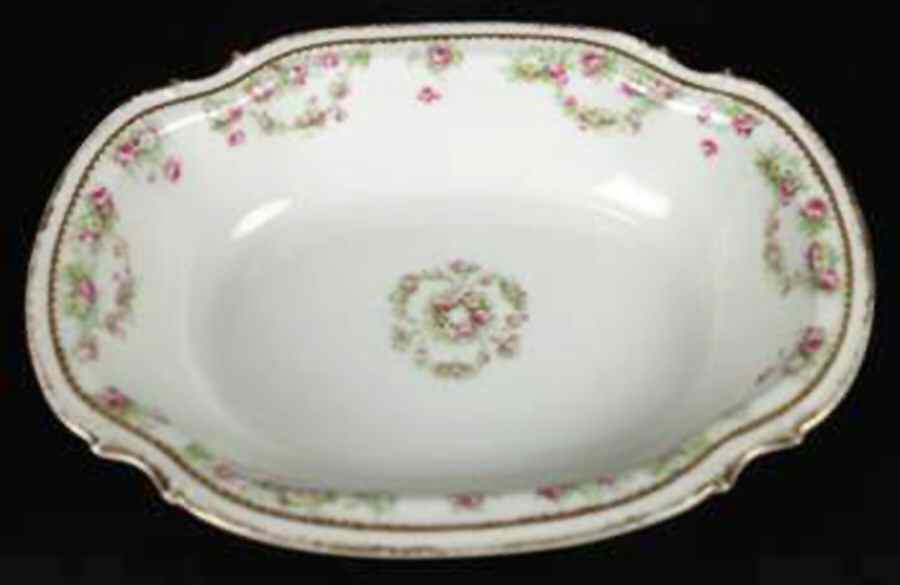BOG40 9" Oval Vegetable Bowl by George Borgfeldt-1