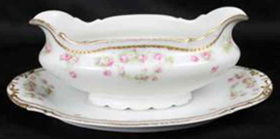 BOG40 Gravy Boat & Underplate by George Borgfeldt-1
