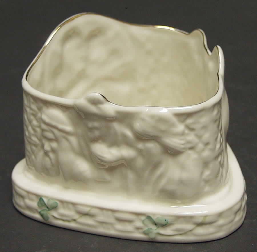 Shamrock Votive Candleholder by Belleek Pottery (Ireland)-1