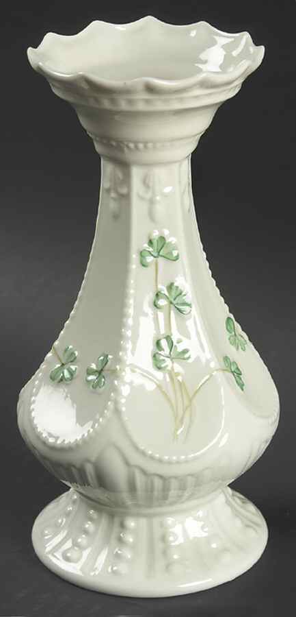Shamrock 6" Island Vase by Belleek Pottery (Ireland)-1