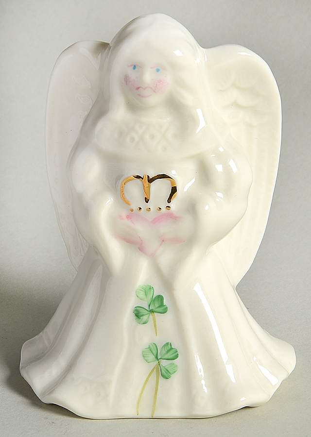 Shamrock Candle Snuffer by Belleek Pottery (Ireland)-1