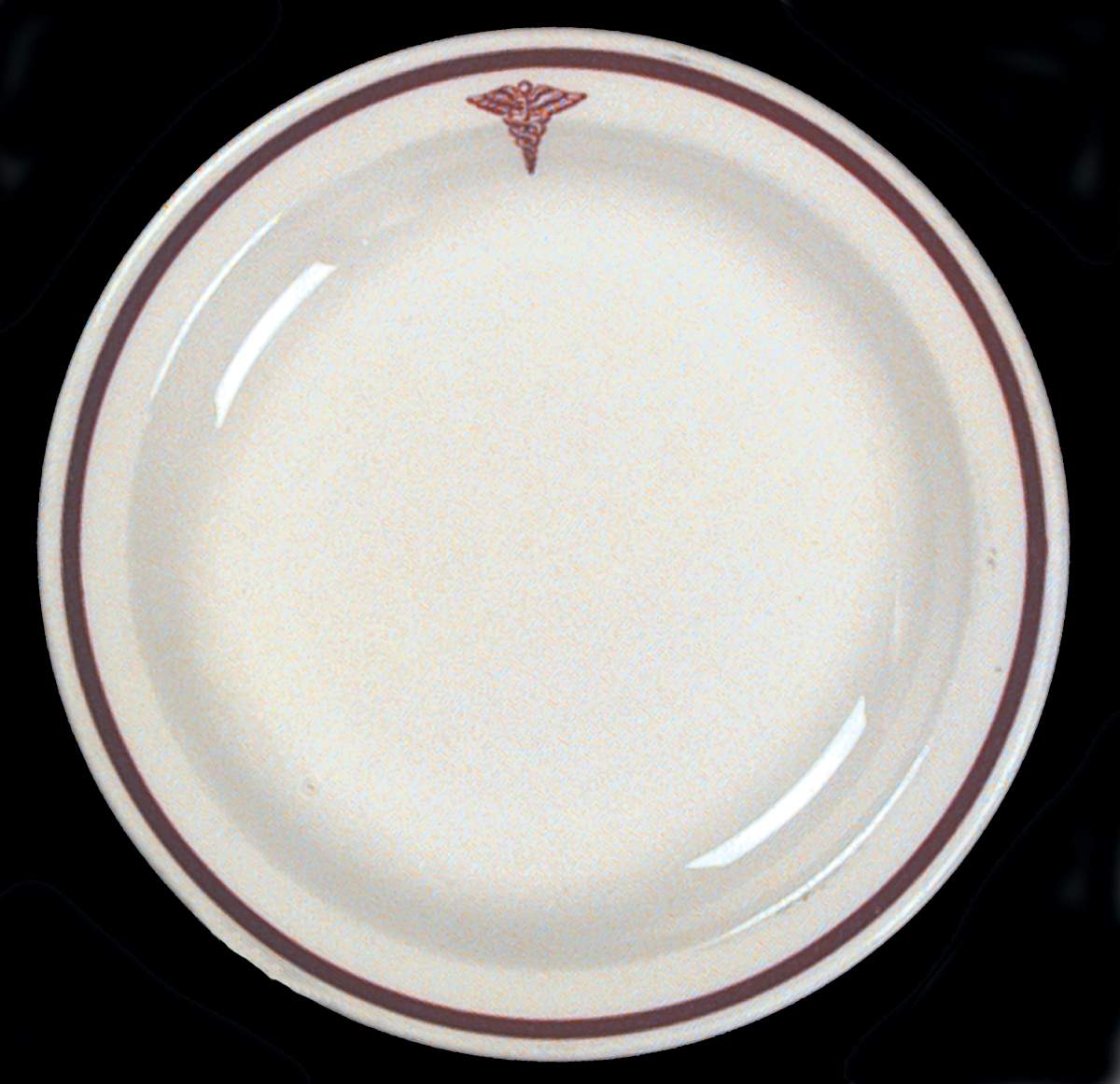 US Army Medical Corps Bread & Butter Plate by Buffalo Pottery-1