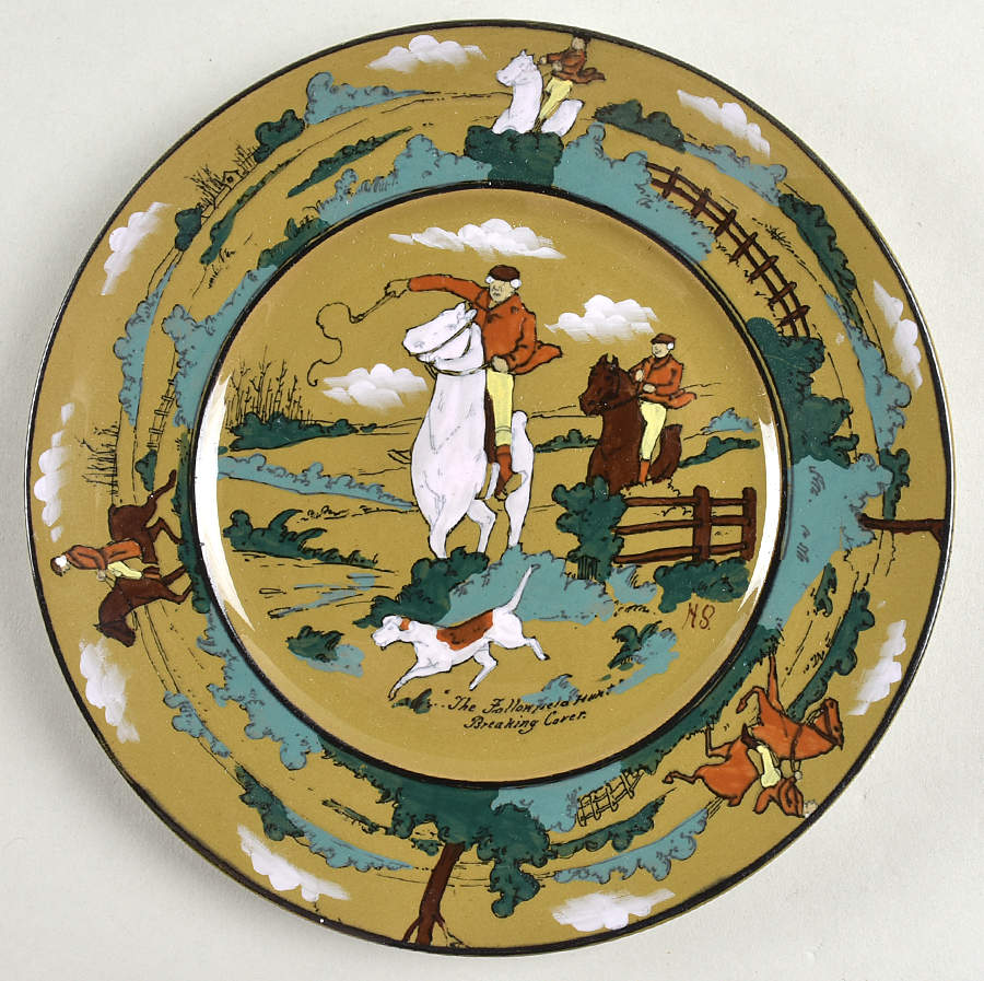 Fallowfield Hunt Dessert/Pie Plate by Buffalo Pottery-1
