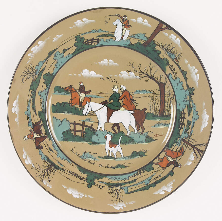Fallowfield Hunt Luncheon Plate by Buffalo Pottery-1