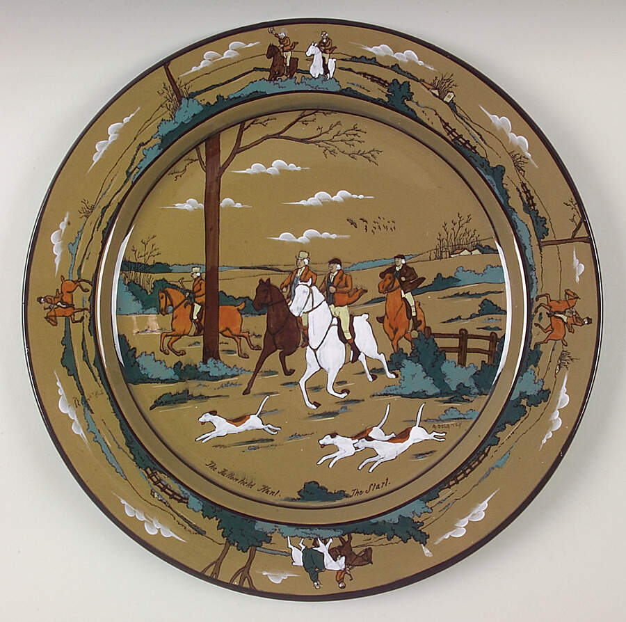 Fallowfield Hunt 13" Chop Plate (Round Platter) by Buffalo Pottery-1