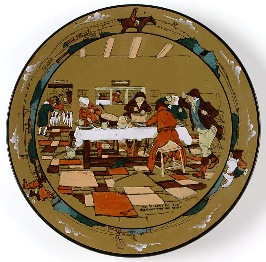 Fallowfield Hunt 12" Chop Plate (Round Platter) by Buffalo Pottery-1
