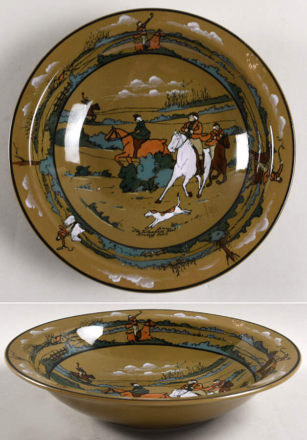 Fallowfield Hunt Large Rim Soup Bowl by Buffalo Pottery-1