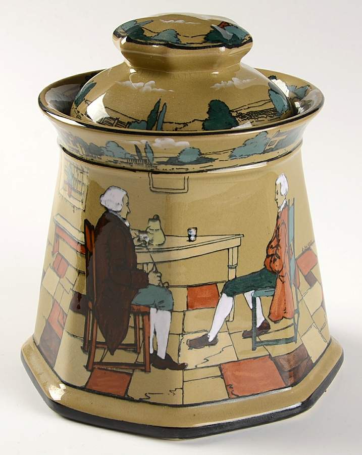 Fallowfield Hunt Humidor & Lid by Buffalo Pottery-1