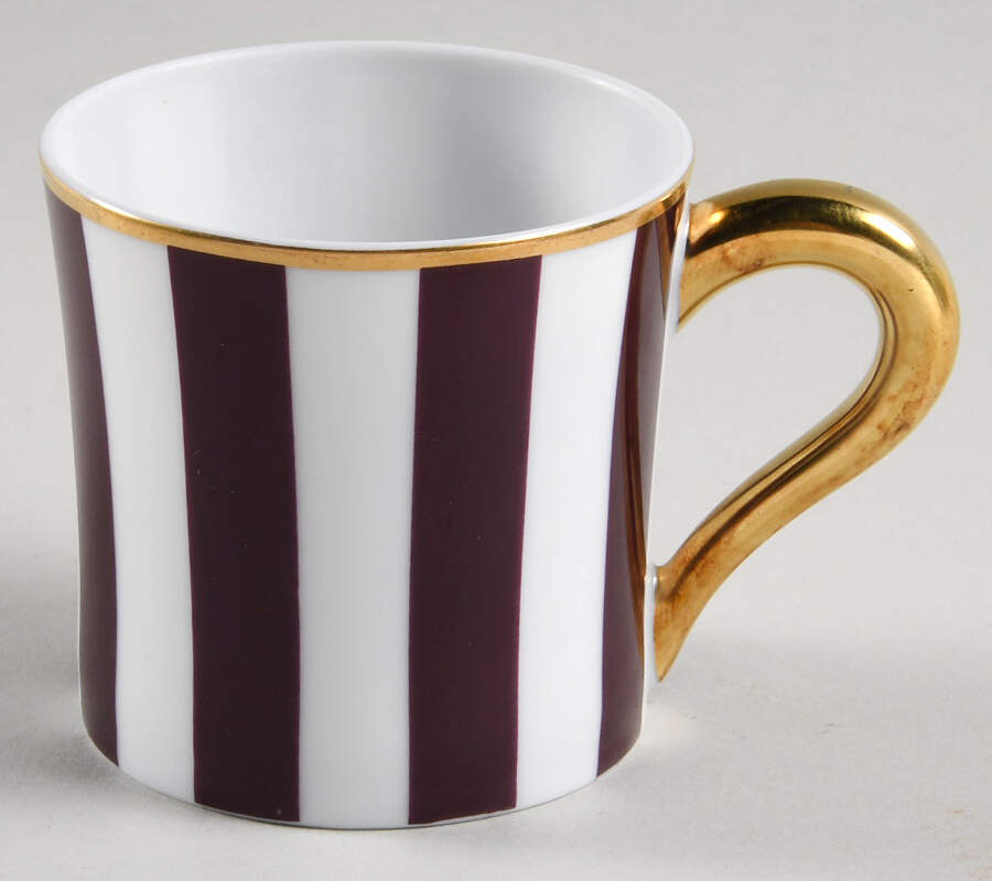 Galerie Royale Black Tulip Flat Demitasse Cup by Bernardaud-1