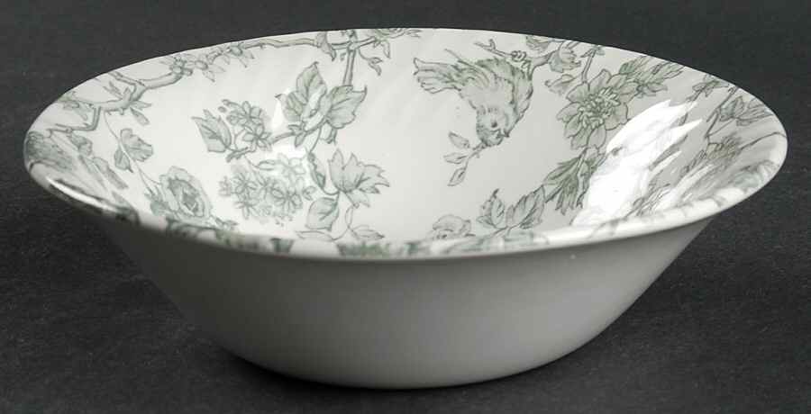 Songbirds Green Coupe Cereal Bowl by Barratts-1