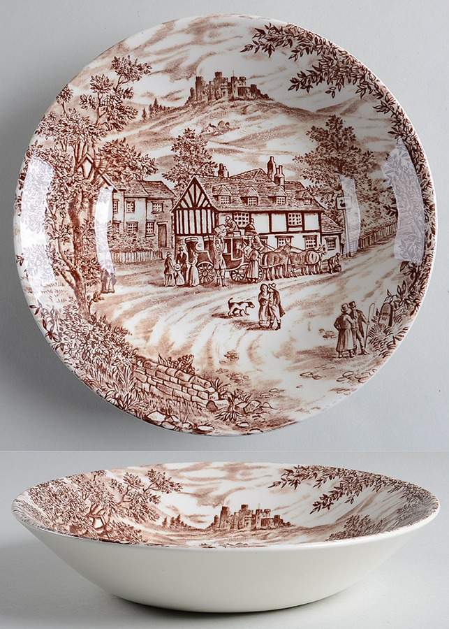 Swan Inn Coupe Soup Bowl by Broadhurst-1