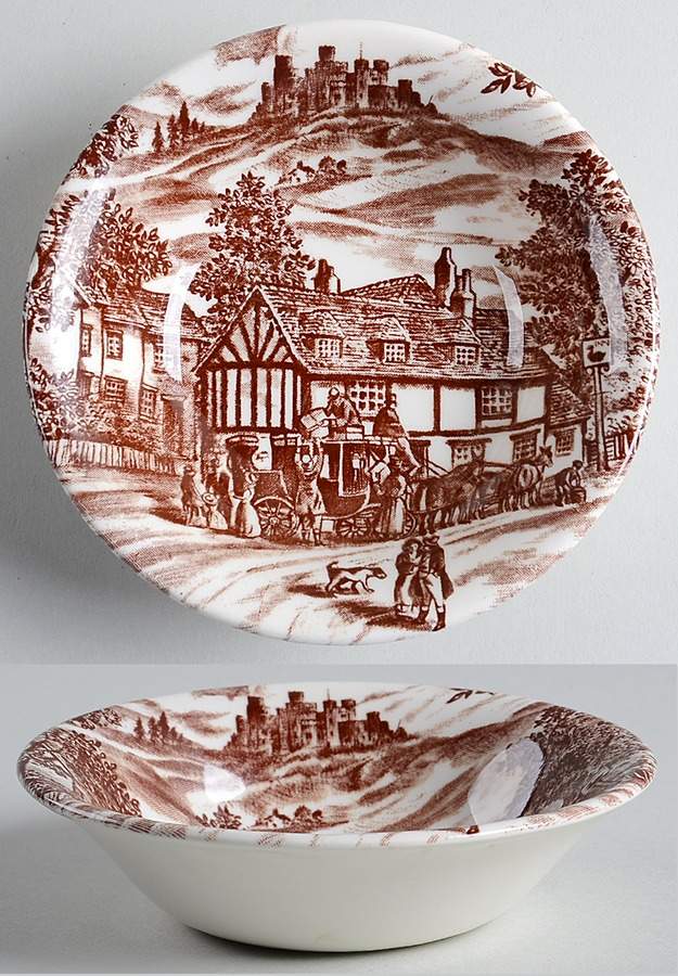 Swan Inn Fruit/Dessert (Sauce) Bowl by Broadhurst-1