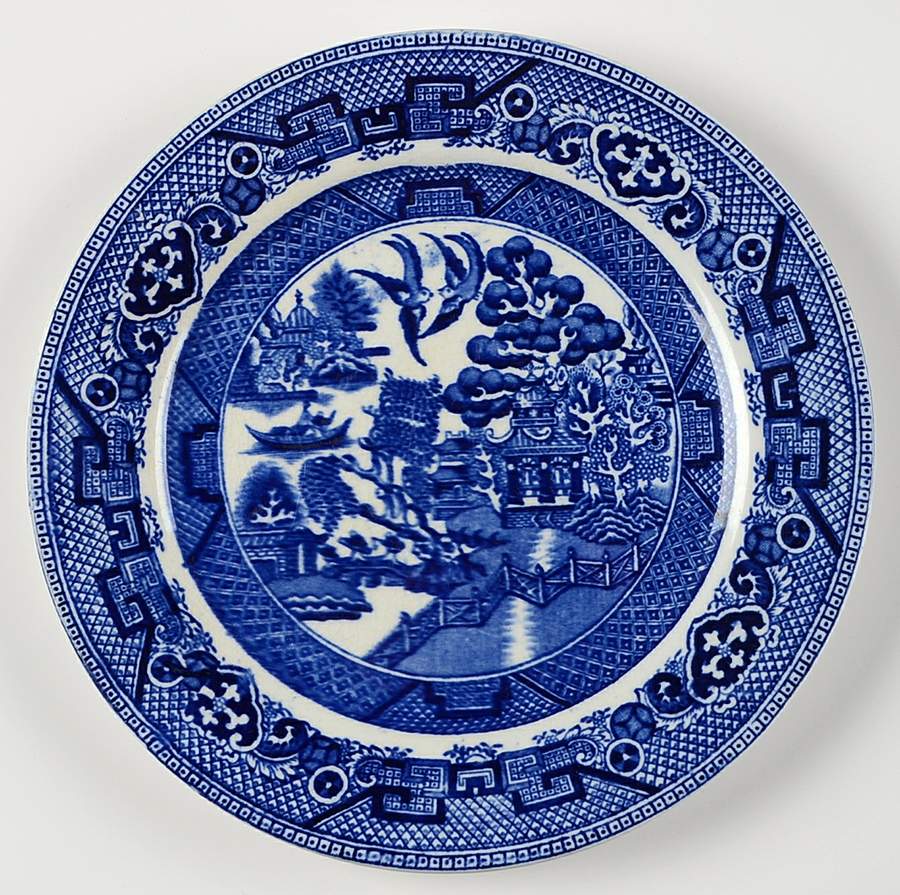 Willow Blue Salad Plate by Bakewell Bros-1